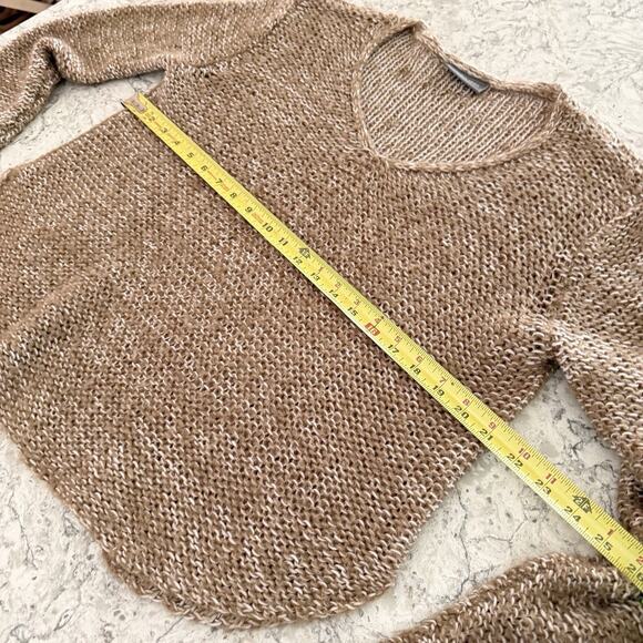 Wooden Ships Sweater Women’s XS/S Brown Pullover Knit Loose V-Neck - Picture 9 of 10